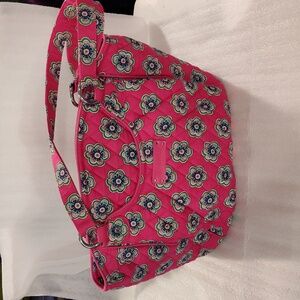 Vera Bradley Glenna Pink Swirls Flowers Bag New With Tag